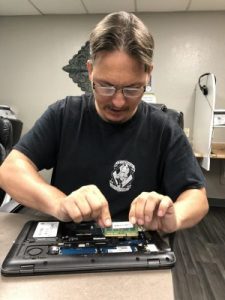 Computer Student Working on Laptop